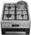 Газовая плита Hotpoint HSG5F1HX, серебристый, электродуховка с конвекцией, чугунные решетки, дисплей