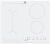 Варочная панель Electrolux LIV63431BW Bridge 600, белая, индукционная, Hob2Hood