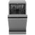 Посудомоечная машина Midea MFD45S050S серебристая, узкая, 6 программ, отсрочка старта