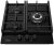 Варочная панель газовая Midea MG443TGB черное стекло, 51x45 см, 3 конф., WOK, чугун