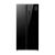 Холодильник Side-by-Side Tesler RSD-537BI BLACK GLASS зона свежести, 191,2х91,1х60 см