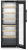 Винный шкаф LIEBHERR WPbsi 5052-21 001 черная сталь BlackSteel, 131 бордо, 2 зоны