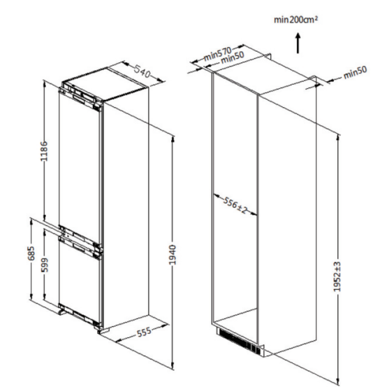 Haier hrf236nfru схема встраивания
